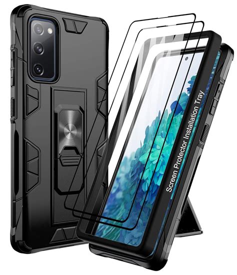 Dahkoiz Galaxy S20 FE 5G Case with Glass Screen Protector and Align ...