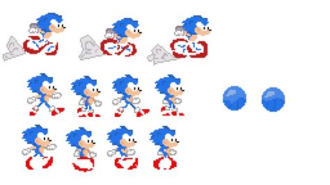 Sonic Sprite Grid - Sonic The Hedgehog Sprites - REMOEQ