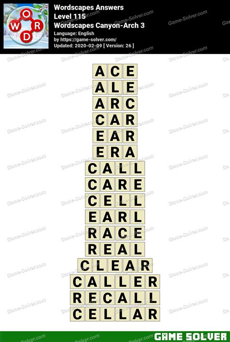 Wordscapes Arch 的图像结果