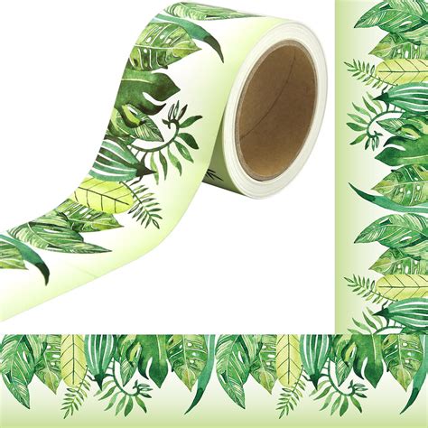 Tropical Leaves Bulletin Board Border Africa Friends Classroom ...
