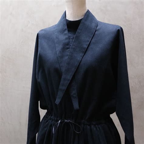 TENNE HANDCRAFTED MODERN／テン・ハンドクラフティッド・モダン Ribbon Neck Dress/リボンネックドレス ...