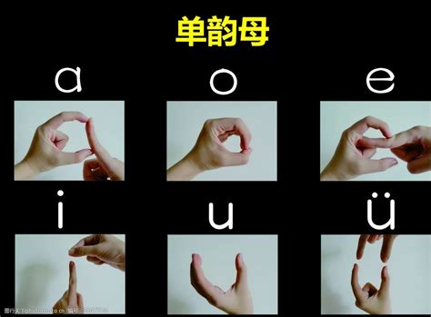 汉语拼音手指操单韵母图片-图行天下素材网