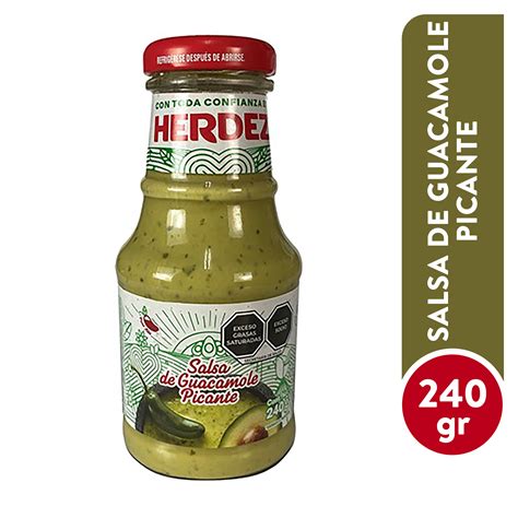 Salsa mexicana Herdez guacamole picante - 240 g - Walmart | Costa Rica