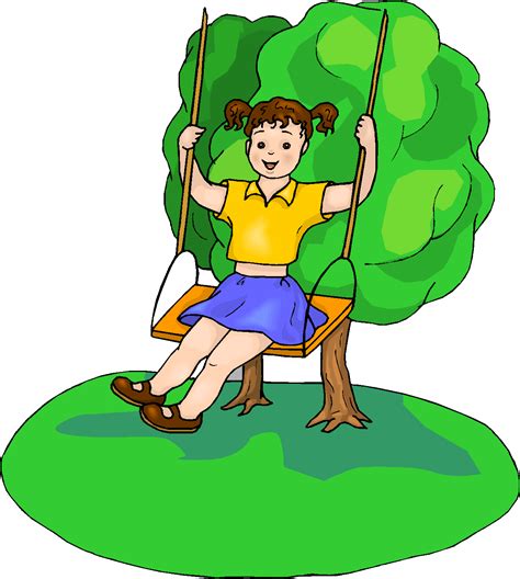 Girl Playing In The Park – Free Clipart #280879 | Clipart Library