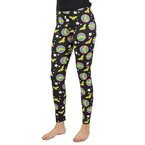 Buy Wonder Woman Logo All Over Print Leggings - Black (Small) at Amazon.in