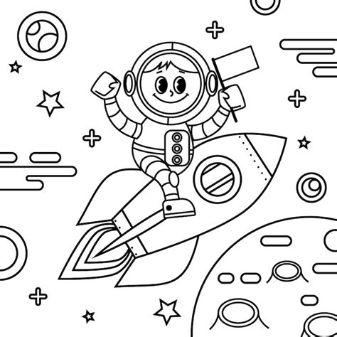 Images de Coloriages astronautes a imprimer – Téléchargement gratuit ...