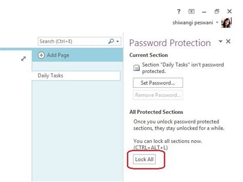 Image result for How to Password Protect OneNote