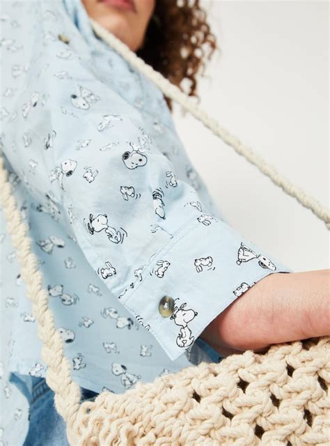 Buy Women Snoopy Printed Shirt Online at just Rs. 799.0 - 1000013301741 ...
