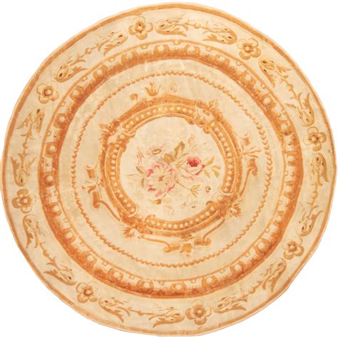 August Grove® One-of-a-Kind Moultry Hand-Knotted Beige 6' Round Wool ...