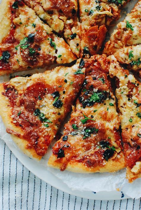 Pepperoni and Artichoke Heart Pizza - Bev Cooks