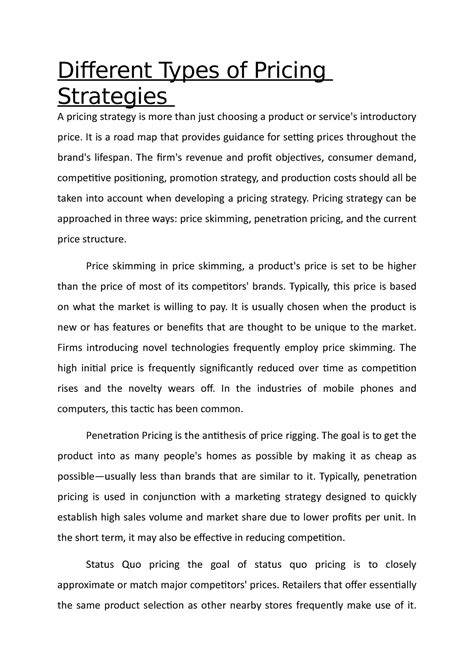 Pricing Strategies Examples 的图像结果