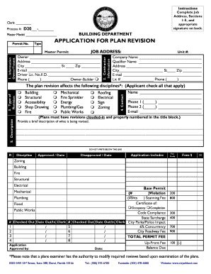 Fillable Online APPLICATION FOR PLAN REVISION Permit - medexpeditors ...