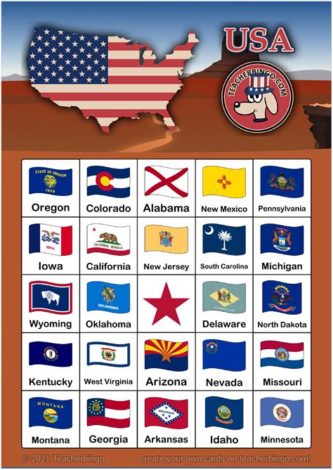 All 50 State Flags Printables 50 US State Flag Flashcards | Learn The