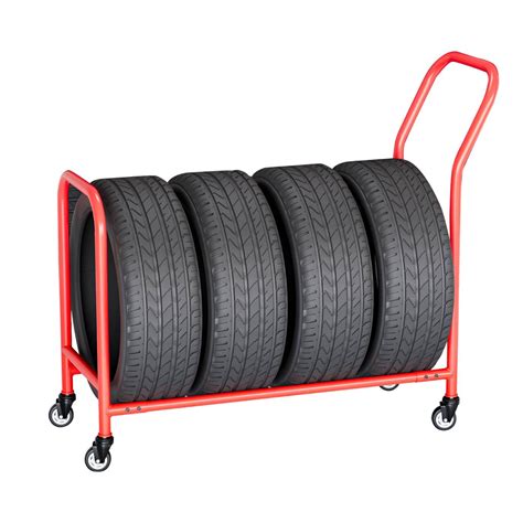 Universal Tire Storage Rack, Rolling Tire Organizer Shelving Rack, Tire ...