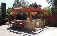 Pergola Kitchen Outdoor by Outdoor Kitchen Pergola Custom Redwood Kitchen Pergola Kit Pergola Kitchen Outdoor