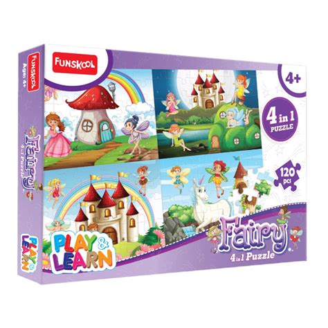 Funskool Fairy 4 In 1 Puzzle (120 Pieces) — Toycra