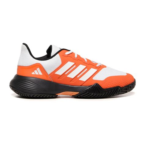 Buy adidas Drop Shot Unisex White & OrangeTennis Shoes Online