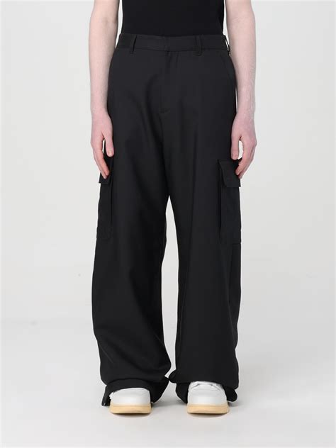 OFF-WHITE: Pants men - Black | Off-White pants OMCF037C99FAB002 online ...