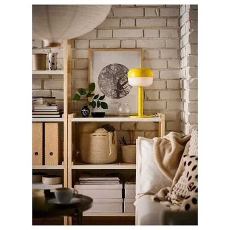 EKENABBEN open shelving unit, aspen/white, 70x34x86 cm (271/2x133/8x337 ...