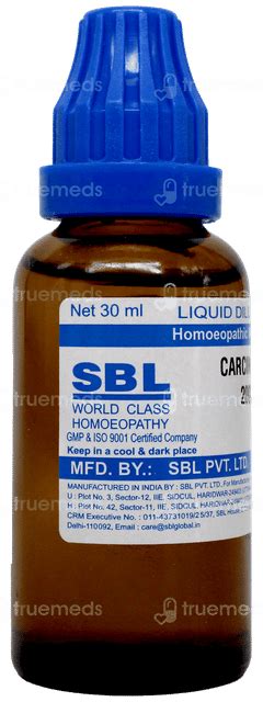 Sbl Carcinosin 200c Dilution 30ml - Uses, Side Effects, Dosage, Price ...