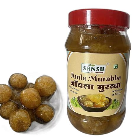 SANSU Home Made Organic Dry Amla Murabba (Immunity Booster Pack-1Kg ...