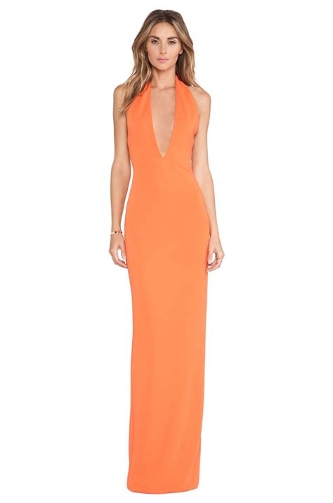 AQ/AQ Mega Maxi Dress in Mandarin Red | REVOLVE