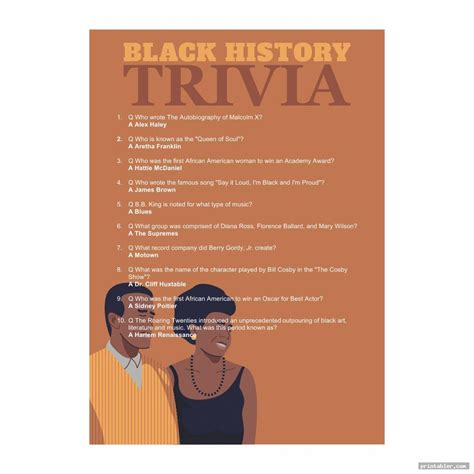 Black History Trivia Questions For Elementary Students at Dale Mack blog