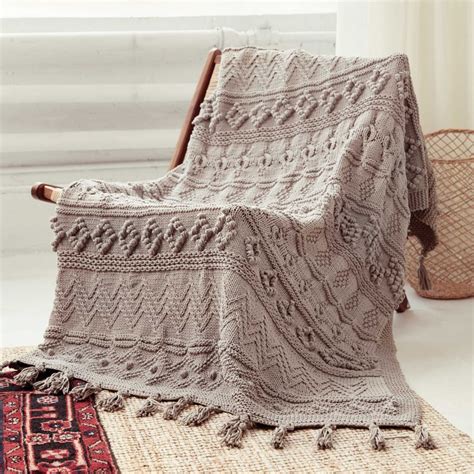 Pattern Knitted Blanket