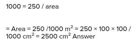 over what area should a force of 250 Newton act to produce a pressure ...