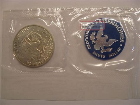 1971 Eisenhower Uncirculated Silver Dollar " Blue Ike