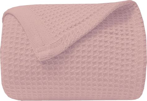 Amazon.com: Waffle Cotton Blanket - Waffle Weave Throw Blanket for ...