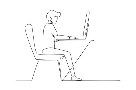 Man Using Computer Drawing 的图像结果