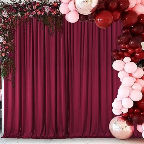 Windrop Solutions® 4x10 Ft. 2 Burgundy Maroon Screen Decoration ...