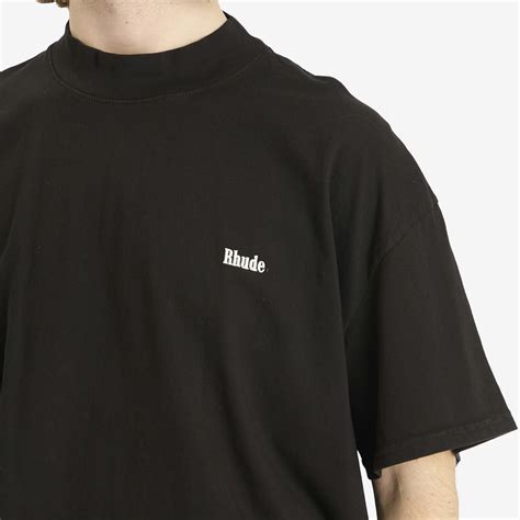Rhude Men's Classique Logo T-Shirt in Black Rhude