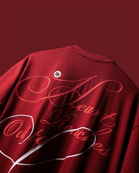 Red Echo Of Emotions T-Shirt - Buy Valentine's Day Special Luxury Red ...