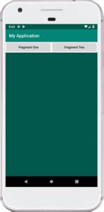 Android Fragment Tutorial Java 的图像结果