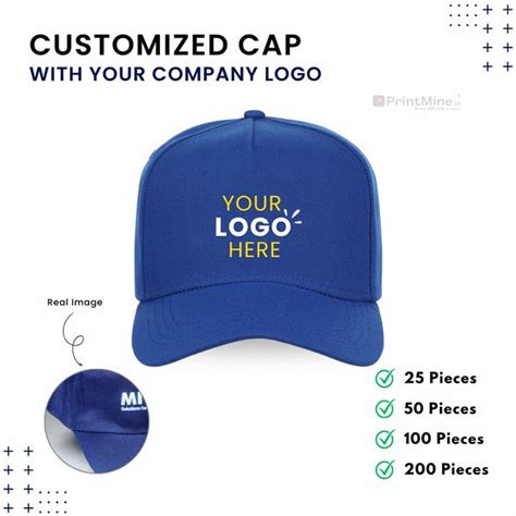 Customized Caps | Customized With Your Company Logo | PrintMine.in