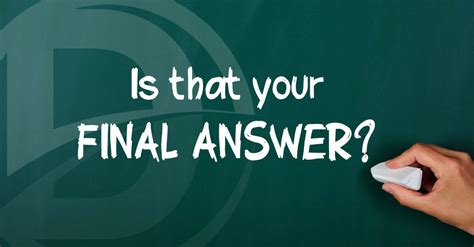Image result for Final Answer