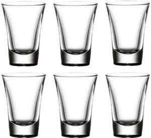 Tyche Entrtprise (Pack of 6) Stylish & Designer Short Glass With Heavy ...