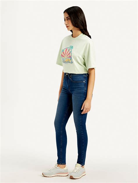 Women's 721 Blue Skinny Fit High Rise Jeans – Levis India Store