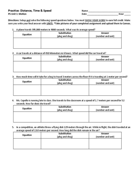 Speed Distance Time Questions 的图像结果