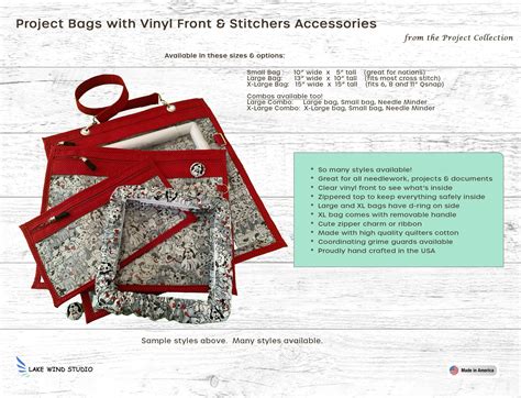 Image result for Cross-Stitching Project Bag Tutorials