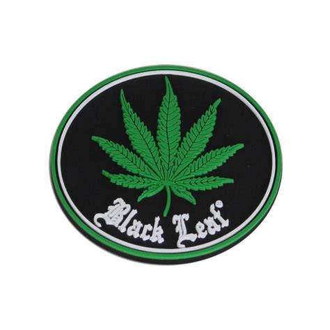 Black Leaf Silicone Coaster 'Weed", 2,49