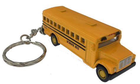 Mini Diecast School Bus Keychain Pullback by Kinsmart: Buy Online in ...