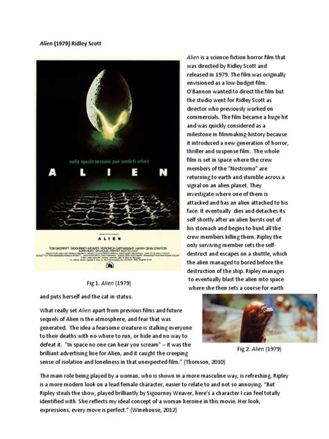 Alien 1979 Film Essay 的图像结果
