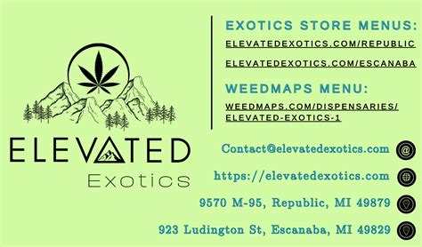 Elevated Exotics Cannabis Dispensary | 9570 M-95 | Customer Support