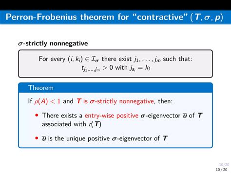 A new Perron-Frobenius theorem for nonnegative tensors | PDF | Physics ...