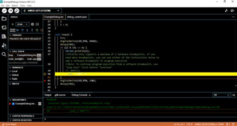 How to Debug a Device 的图像结果