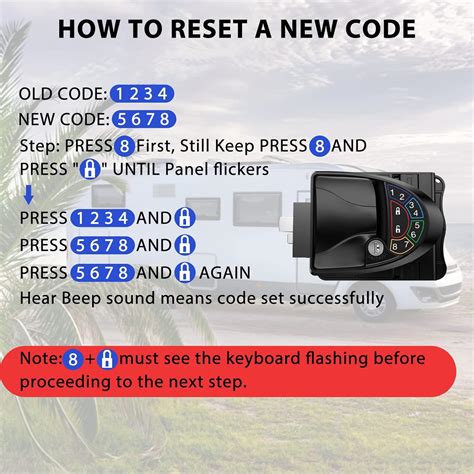 Buy RISTOW Upgraded V3.0 RV Keyless Entry Door Lock, Waterproof ...