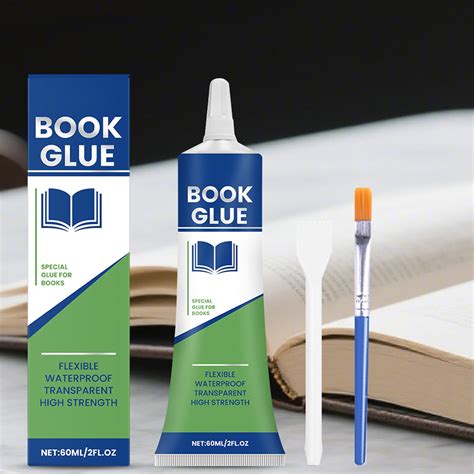 Professional Book Glue, 60ml Book Adhesive, Flexible Paper Glue ...